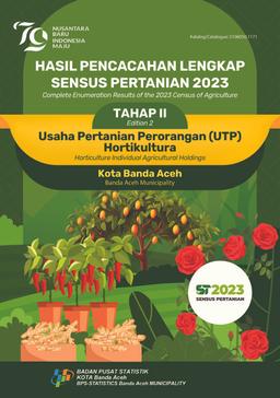 Complete Enumeration Results Of The 2023 Census Of Agriculture - Edition 2 Horticulture Individual Agricultural Holdings Banda Aceh Municipality