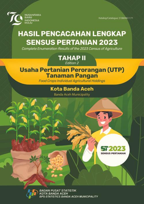 Hasil Pencacahan Lengkap Sensus Pertanian 2023 - Tahap II : Usaha Pertanian Perorangan (UTP) Tanaman Pangan Kota Banda Aceh