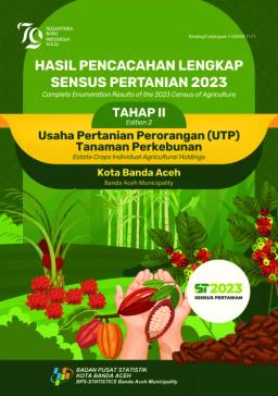 Hasil Pencacahan Lengkap Sensus Pertanian 2023 - Tahap II  Usaha Pertanian Perorangan (UTP) Tanaman Perkebunan Kota Banda Aceh